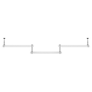 Полка с полкодержателями COFFEE SH3-ROD/BAR, белый, 2380х166х392 мм
